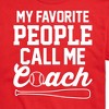 Men's - Instant Message - My Favorite People Call Me Coach Short Sleeve Graphic T-Shirt - 2 of 4