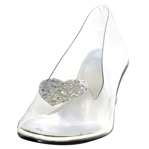Halloween Women's Disney Princess Cinderella Clear Costume Shoes - 8, Size: 8.0