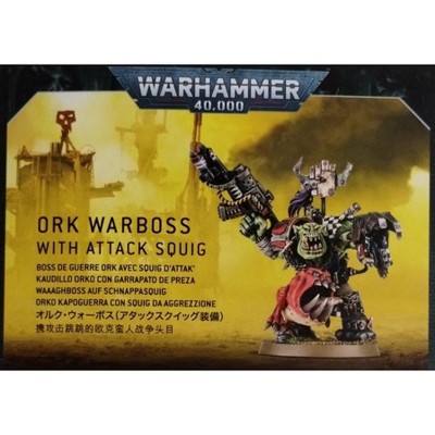 Ork Warboss With Attack Squig Warhammer 40K