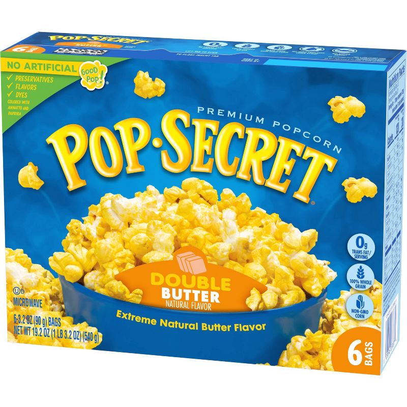 Pop Secret Microwave Popcorn Double Butter Flavor - 3.2oz/6ct, 5 of 9