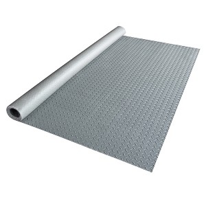 Yescom Garage Floor Mat Roll Diamond Car Parking Protect Cover Trailer Gray PVC - 1 of 4