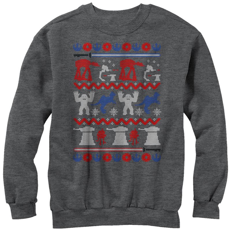Men's Star Wars Ugly Christmas Hoth Sweatshirt, 1 of 4