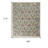Ivory Gray and Pink Wool Floral Hand Knotted Area Rug - 3 of 4