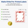 Avery Labels, 4" x 3-1/3", Gold-Pink Bow, Matte, 40ct - 2 of 4
