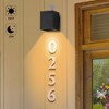 C Cattleya Black Dusk to Dawn Outdoor Wall Light with Optional Door Numbers and Bulb Included - 2 of 4