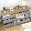 CIPACHO Mid Century Modern 9 Drawer Dresser for Bedroom with Hidden Handle Grey - 3 of 4