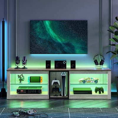 Bestier RGB TV Stand for TVs up to 60" with LED Lights Entertainment Center
