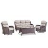 Gymojoy Outdoor Patio Sofa Chairs Coffee Table with Swivel Chairs for Garden  Yard - 3 of 4