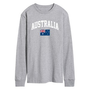 Men's - Instant Message - Australia Flag Long Sleeve Graphic T-Shirt - 1 of 4