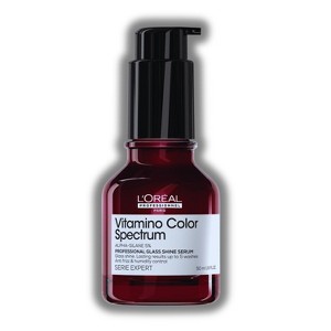L'oreal Vitamino Color Spectrum Professional Glass Shine Serum (1.01 oz) Heat Protection to 450°F | Color Protection & Anti-Frizz for 72 Hours - 1 of 2