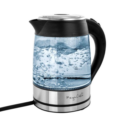 Chefman 1.8L Glass Electric Kettle - Silver