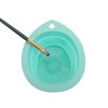 Unique Bargains Teardrop Shape Makeup Brush Cleaning Mat 1 Pc - 3 of 4