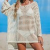 Women's Oversized Boat Neck Cut-Out Cover-Up - Cupshe - 4 of 4