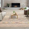 Small Throw Rug for Bedroom Kitchen Entryway - Boho Vintage Non-Slip Washable Mat, Oriental Soft Stain Resistant Low Pile Carpet - 3 of 4