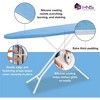 Hold N' Storage Ironing Board Cover and Pad - 15" x 54" - Large Fits All Standard Sizes - Heat Reflective Iron Pad for Table Top - 2 of 4