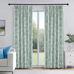 Deconovo Recycled Pinch Pleat Blackout Curtains for Bedroom 2 Panels - 1 of 4