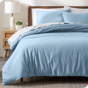 Cotton Flannel Duvet Cover & Sham Set by Bare Home - 1 of 4