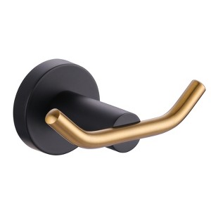 WOWOW Double Robe Hook 304 Stainless Steel in Brushed Nickel - 1 of 4
