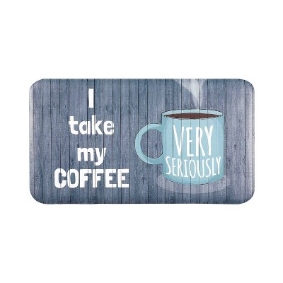 20" x 36" Cloud Comfort Coffee Seriously Anti-Fatigue Kitchen Mat - J&V Textiles