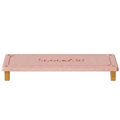 SpaceAid Countertop DryingNeat Instant Dry Sink Caddy Organizers(Bamboo Feet, Pink)