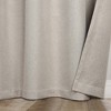 Textured Solid 100% Blackout Machine Washable Curtain Panels, Set of 2 by Blue Nile Mills - 4 of 4