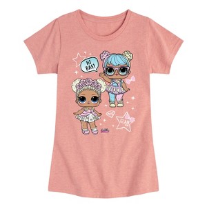 Girls' - LOL Surprise! - LOL Hi Bae! Fitted Short Sleeve Graphic T-Shirt - 1 of 4