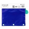Style Lab Colorblocked Nylon and Mesh Binder Pouch with 10 Mini Erasers - 2 of 4