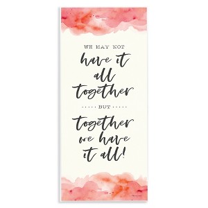Stupell Industries Romantic Phrase with Blush Watercolor, 7" x 17" - 1 of 4