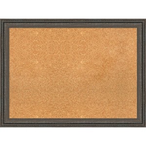 31"x23" Upcycled Wood Frame Cork Board for Wall, Bulletin - Amanti Art - 1 of 4
