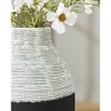 Signature Design by Ashley Girtha 13" Vase, Antique White & Black Polyresin - 3 of 4