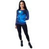 Seven Times Six Disney Women's Juniors Frozen Elsa Ice Powers Sublimated Pullover Top Blue - 2 of 4