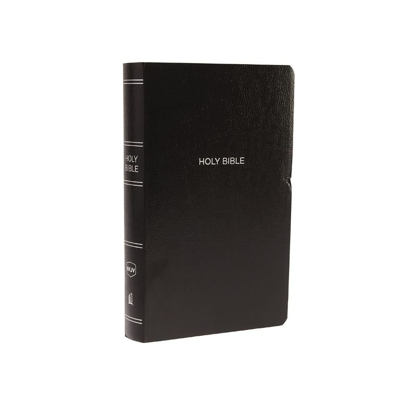 NKJV, Gift and Award Bible, Leather-Look, Black, Red Letter Edition - by  Thomas Nelson (Paperback), 1 of 2