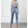 Women's Hi-rise Straight Distressed Crop Denim Jean - Insane Gene - 3 of 3