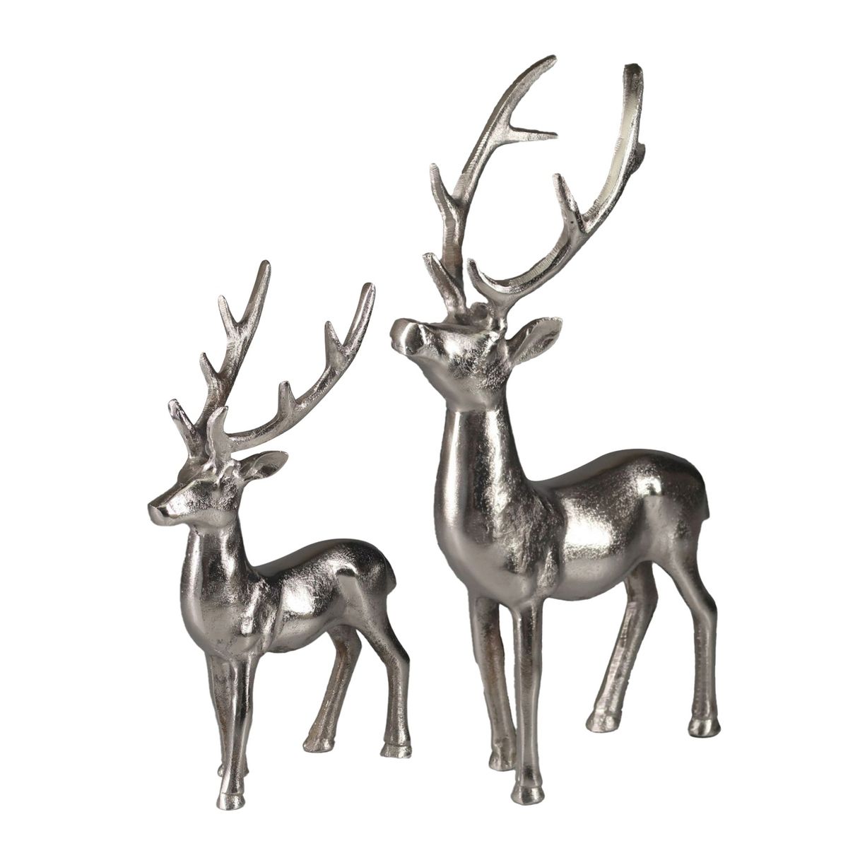 Saro Lifestyle Decorative Reindeer Figurine - Sculpted Holiday Tabletop Accent, Rustic Seasonal Decor for Shelves, Mantels and Festive Displays - thumbnail 4