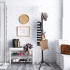 Apex Vanguards Black Thick Wooden Freestanding Coat Rack - 3 of 3