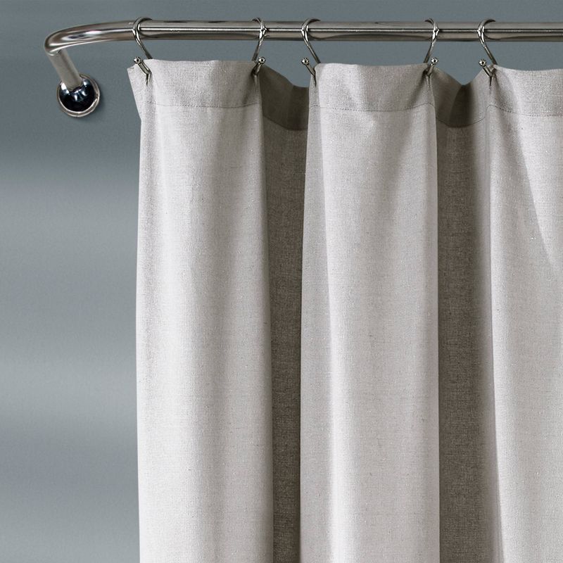 Linen Button Shower Curtain - Lush Décor, 3 of 12