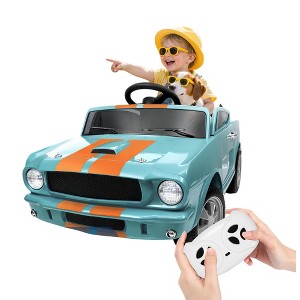 12v Battery Powered Ride on Toys, Ride on Licensed Shelby GT350 Car with Remote Control - 1 of 4