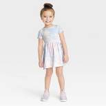 Toddler Girls' Tie-Dye Short Sleeve Dress - Cat & Jack™ Purple