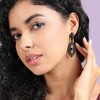SOHI Women's Onyx Black Crystal Hanging Eye Drop Earrings - 3 of 4