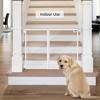 unipaws Clear Dog Gate – for Doorways, Hallways & Stairs - 2 of 4