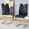 Infurnic Dining Chairs Modern Style Set of 2 Uniquely Designed Chairs, Suitable for Restaurants, Kitchens, Conference Rooms, Black, 15.7"*16"*37.4" - 4 of 4