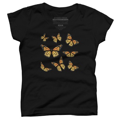 Girl's Design By Humans Monarch butterfly By AnnArtshock T-Shirt