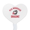 NCAA Minnesota State University Moorhead Dragons Heart Love Cupcake Picks Toppers Decoration Set of 6 - 2 of 4