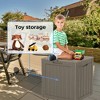 Chic Crate - 17.09'' W 30 Gallons Water Resistant Resin Lockable Deck Box - 4 of 4