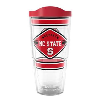 NC State Wolfpack Simple Modern White 40 oz Trek Tumbler with