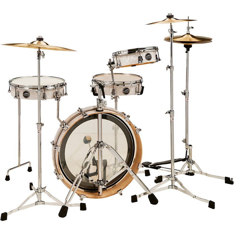 DW Performance Series 4-Piece Low Pro Travel Shell Pack White Marine Pearl, 1 of 6