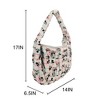 Mickey Mouse Classic Mickey Face All-Over Print White 17” Quilted Ruched Tote - 3 of 4