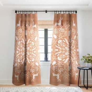 Pimlada Phuapradit Winter Forest 2 50" x 64" Single Panel Sheer Window Curtain - Deny Designs