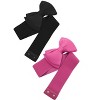 Allegra K Women Elastic Belt Wide Stretchy Cute Bowknot Wedding 2 Pc Beige and Red Fit Waist:24 - 32 inches - 2 of 4