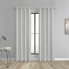 Thermaplus 100% Polyester Glacier Balance Temperature Solid Faux Silk Blackout Grommet Curtain Panel Silver - 2 of 4